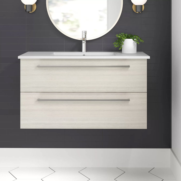Mcpeak 36" WallMounted Single Bathroom Vanity Set & Reviews AllModern
